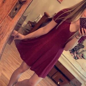 TRIXXI Clothing Company Maroon Red Dress Size S